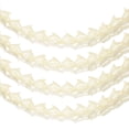 thumbnail image 1 of Uxcell 4Pcs Total 40Ft Four-Leaf Tissue Paper Garland Hanging Streamers, White, 1 of 5