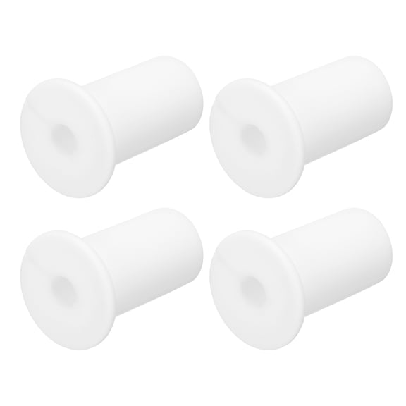 Uxcell 4Pcs Wall Grommets for Cables 3/4 Inch Silicone Cable Wall Bushing Feed Cable Routing Kits with 7mm Hole, White