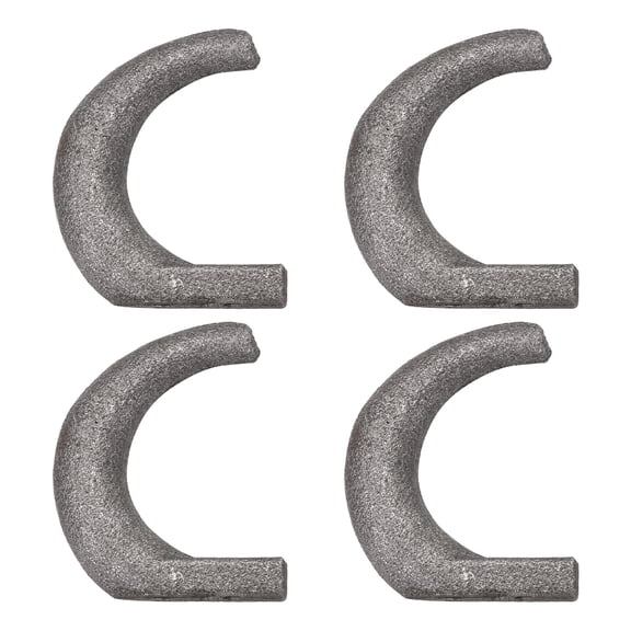 Uxcell 4Pcs Weld-on Steel Rope Hook, Weld on Safety Chain Clip Loop 60mm