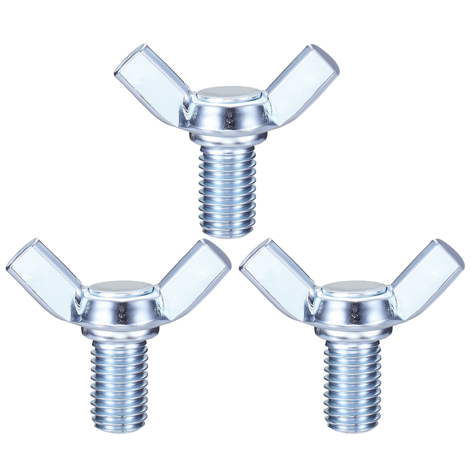 Uxcell 4Pcs Wing Butterfly Screws M12x20mm, Carbon Steel Butterfly ...