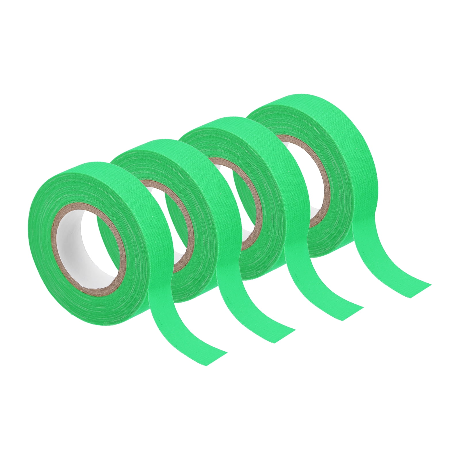 Uxcell 4Rolls 0.6inch x 32.8feet Neon Gaffers Cloth Tape Glow in the