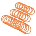 thumbnail image 1 of Uxcell 4cm 6mm 8.5cm Plastic Carnival Ringtoss Rings Game Hoop, Orange 24 Pack, 1 of 5