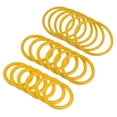 thumbnail image 1 of Uxcell 4cm 6mm 8cm Plastic Carnival Ringtoss Rings Game Hoop, Yellow 18 Pack, 1 of 5