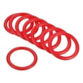 thumbnail image 1 of Uxcell 4cm Plastic Carnival RingToss Rings Hoop Party Favor Game, Red 12 Pack, 1 of 5