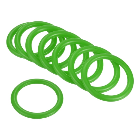 Uxcell 4cm Plastic Carnival Ringtoss Rings Hoop Party Favor Game, Green 24 Pack