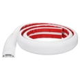 thumbnail image 1 of Uxcell 4ft Cord Cover Floor W0.71"xH0.59" Hide Extension Cable Wire Covers White, 1 of 7