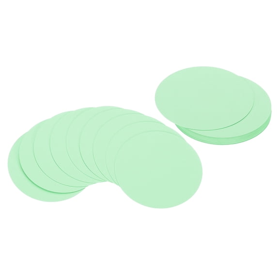 Uxcell 4inch Circle Card Stock, 25Pcs Round Shape Cutouts Paper Thick Cardstock Coaster for DIY Projects, Light Green