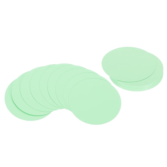 Uxcell 4inch Circle Card Stock, 36Pcs Round Shape Cutouts Paper Thick Cardstock Coaster for DIY Projects, Light Green
