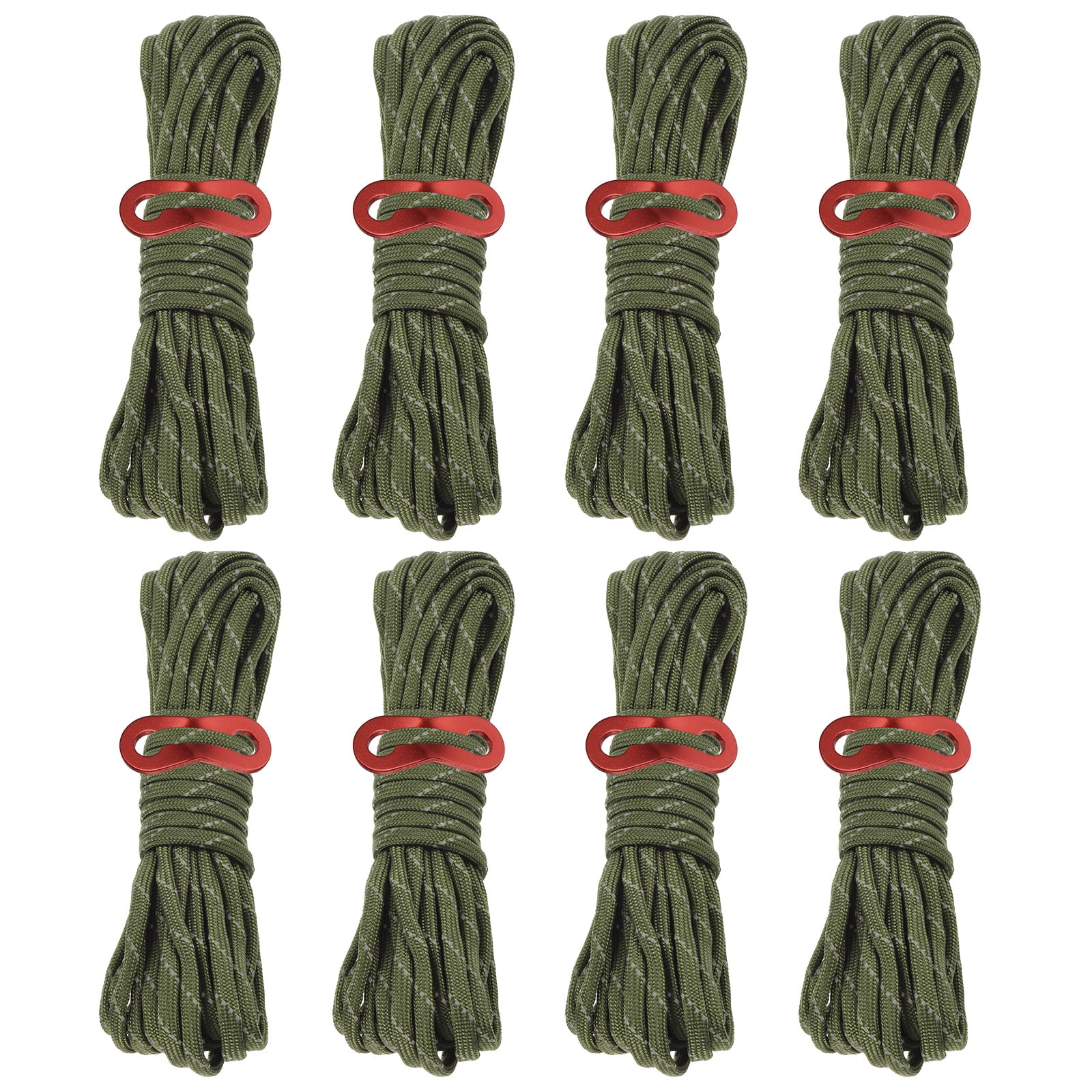 Uxcell 4mm 13ft Reflective Camping Tent Rope Guyline with Aluminum ...