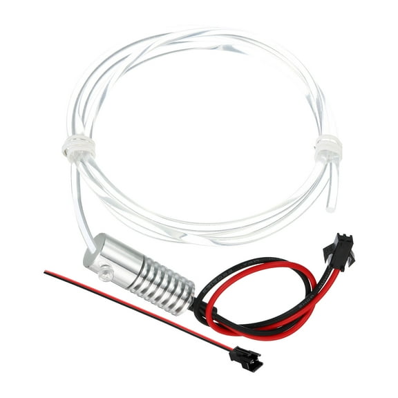 Uxcell 4mm 1m PMMA Side Glow Fiber Optic Cable Kit with LED Aluminum Illuminator 12V 1.5W Light Source Colorful