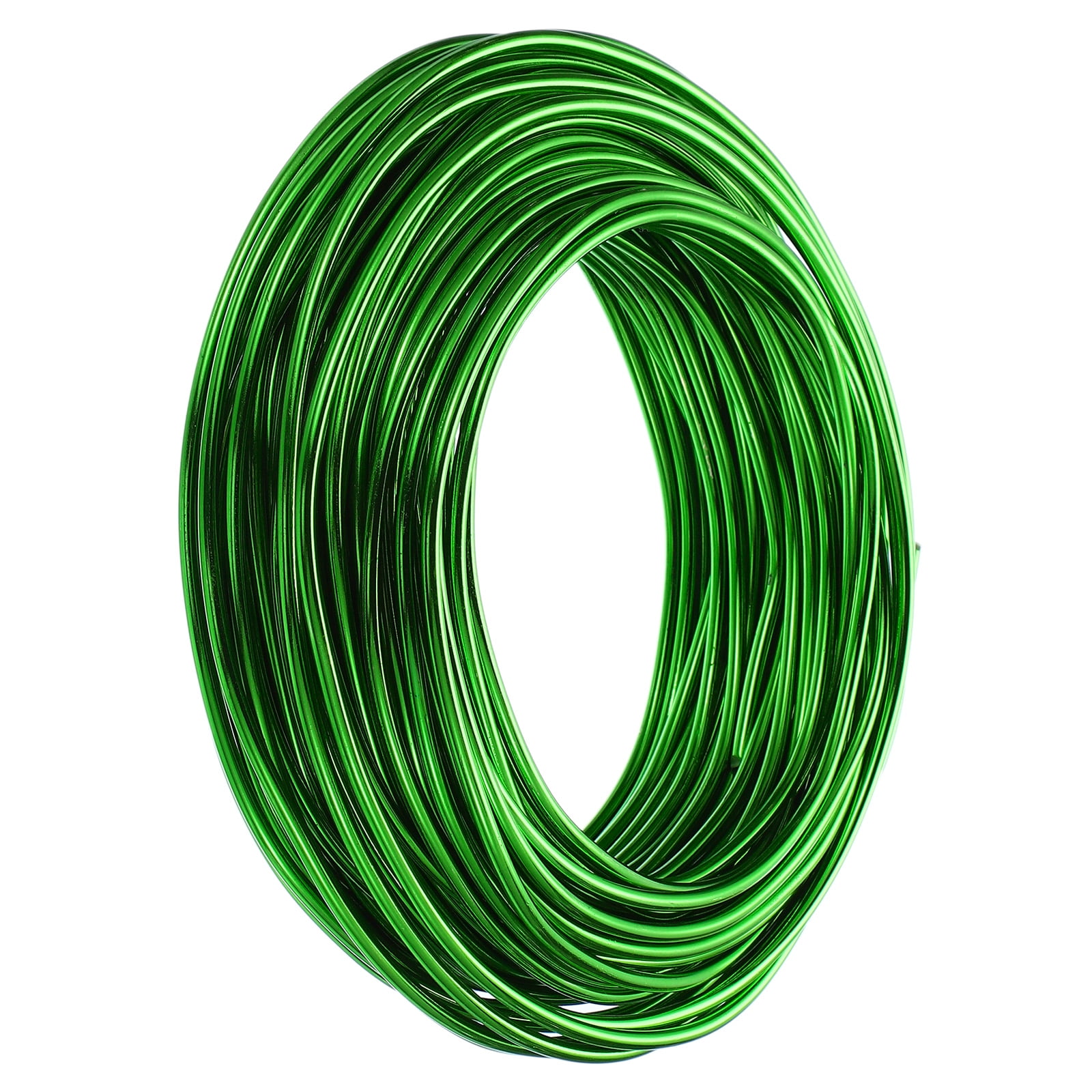 Uxcell 4mm Bonsai Training Wire, 1 Roll Floral Wire Stems 95.1 Feet Green