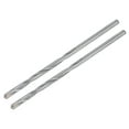 thumbnail image 1 of Uxcell 4mm Cutting Dia Round Straight Shank Cemented Carbide Twist Drill Bit, 100mm Length 2 Pack, 1 of 5