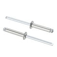 thumbnail image 1 of Uxcell 4mm Diameter 20mm Grip Length Silver Tone 304 Stainless Steel Blind Rivets 25 Pack, 1 of 4