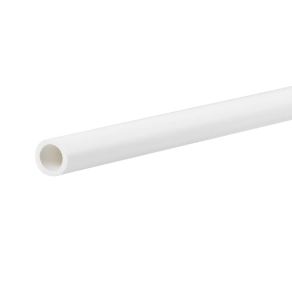 Uxcell 4mm ID 6mm OD 500mm White Pipe Round Rigid Plastic Tube for Water Pipe