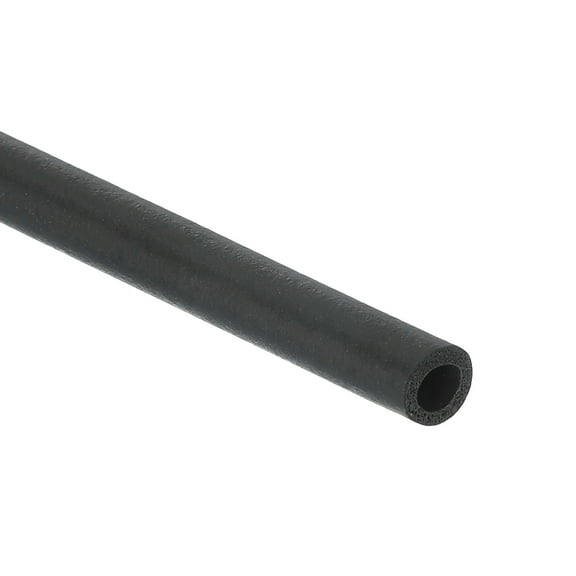 Uxcell 4mm ID x 6mm OD x 1m Long Pipe Insulation Foam Tube Cover Wrap Roll EPDM Tubing, Black