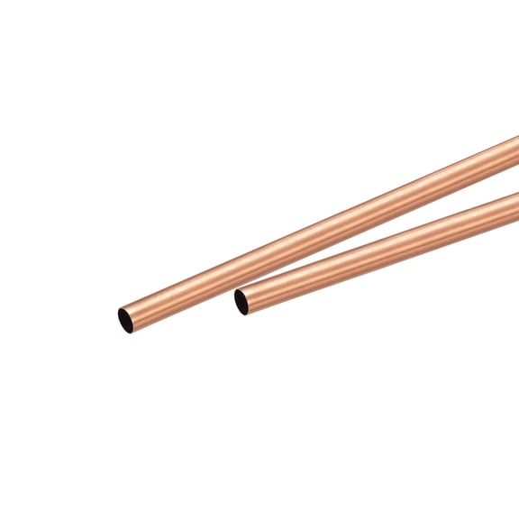 Uxcell 4mm OD 0.25mm Wall Thickness 200mm Length Copper Round Tube 2 Pack