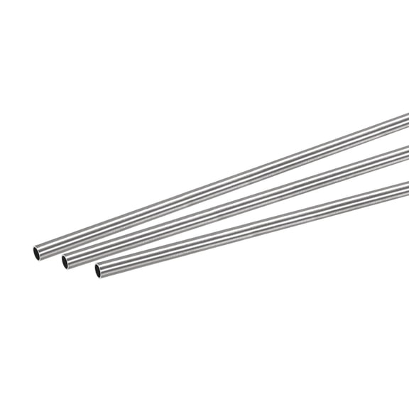 Uxcell 4mm OD 0.4mm Wall Thickness 250mm Length 304 Stainless Steel Tube 3 Pack