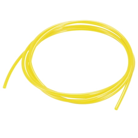 Uxcell 4mm OD 2mm ID 2m Long PA12 Nylon Tube for Air Line Brake Fluid Transfer Yellow