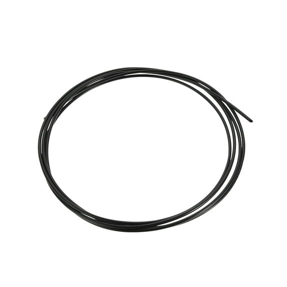 Uxcell 4mm OD 2mm ID 3 Meter Long Nylon Tube for Air Line Brake Fluid Transfer Black