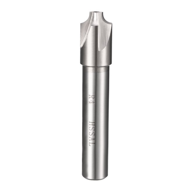 Uxcell 4mm Radius 12mm Shank HSS Al 2 Flutes Corner Rounding End Mill