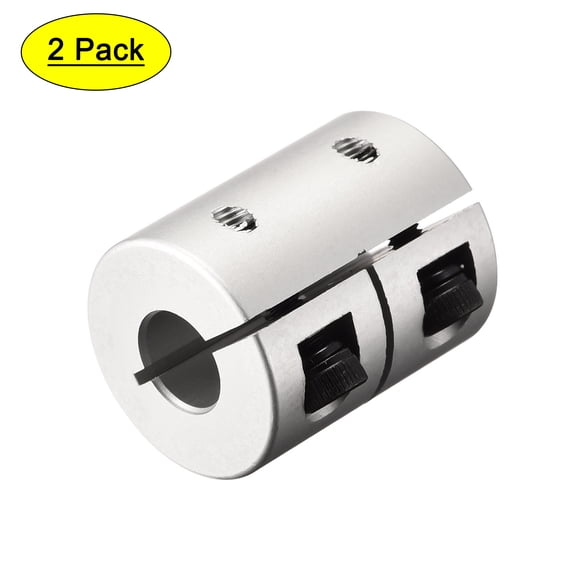 Uxcell 4mm to 8mm Shaft Coupling 25mmx20mm Coupler Aluminum Alloy Joint Motor, 2 Pack