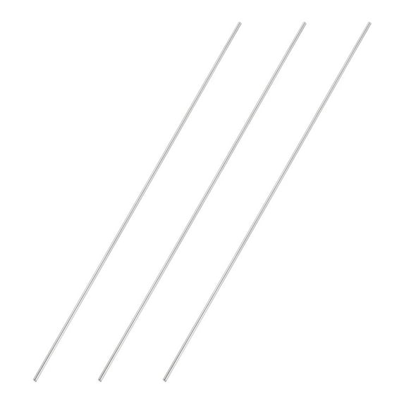 Uxcell 17.72 x 0.16" 304 Stainless Steel Solid Round Rod for DIY Craft 3Pcs