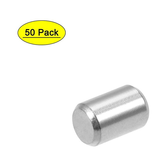 Uxcell 4mmx6mm 304 Stainless Steel Dowel Pin 50 Pack