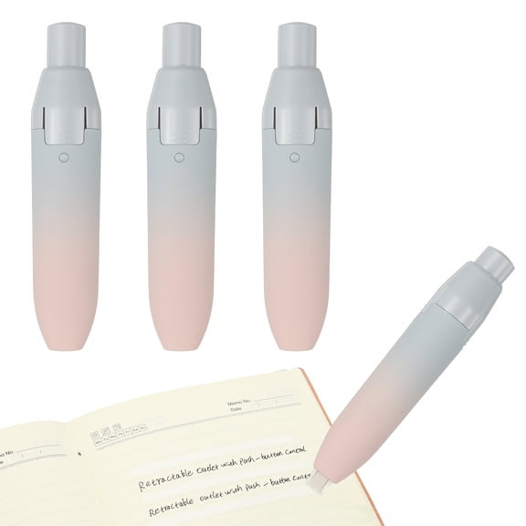 Uxcell 4pack 20 ft Correction Tape, Retractable Correction Tape Cute Tear Resistant Refillable Applicator Pen with Refills for Classroom Office Supplies Home, Blue