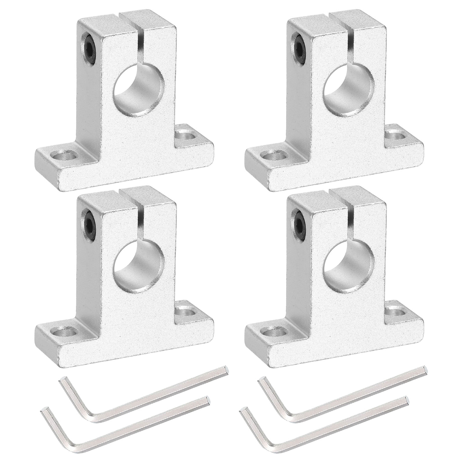 Uxcell 4pcs SK12 Aluinu Linear Rod Rail Shaft Support For 12 - View #10