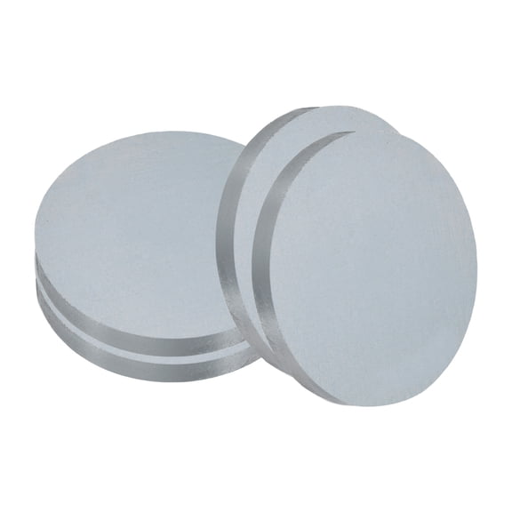 Uxcell 4pcs 1/4"(6mm) x 2" Steel Plate, Black Hot Rolled A36 Steel Sheet Plate Base, Round Weldable Metal Discs for Industrial Construction Structural Support