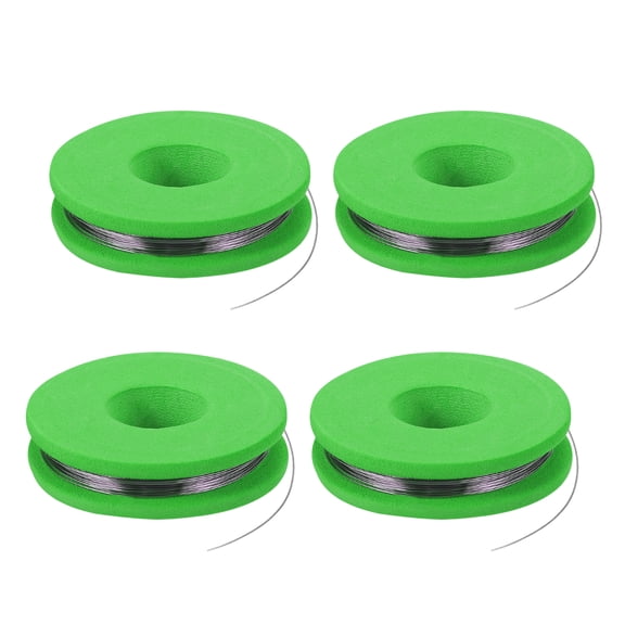 Uxcell 4pcs 28 AWG Nichrome Wire, 33ft Cr20Ni80 Heating Resistance Wire for Heating Element Electronic Component Repairing, Green