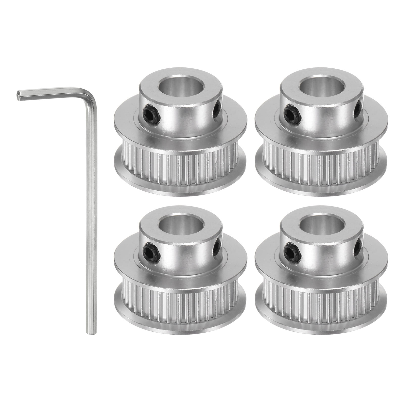 Uxcell 4pcs 2GT Timing Pulley 36T 8mm Bore 25mm Dia. Aluminum Timing