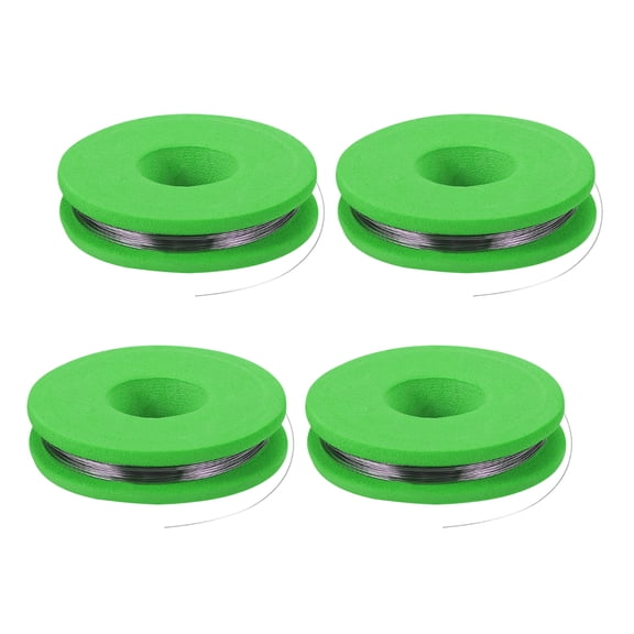 Uxcell 4pcs 30 AWG Nichrome Wire, 33ft Cr20Ni80 Heating Resistance Wire for Heating Element Electronic Component Repairing, Green