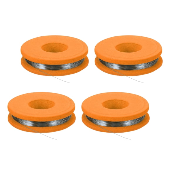 Uxcell 4pcs 32 AWG Nichrome Wire, 49ft Cr20Ni80 Heating Resistance Wire for Heating Element Electronic Component Repairing, Orange