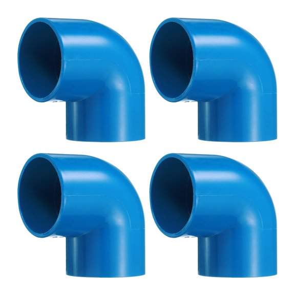 Uxcell 4Pcs 90 Degree Elbow Pipe Fittings 2" 2 Way Furniture Grade Connector