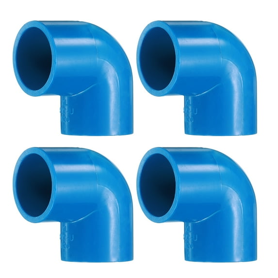 Uxcell 4Pcs 90 Degree Elbow Pipe Fittings 7/9" 2 Way Furniture Grade Connector