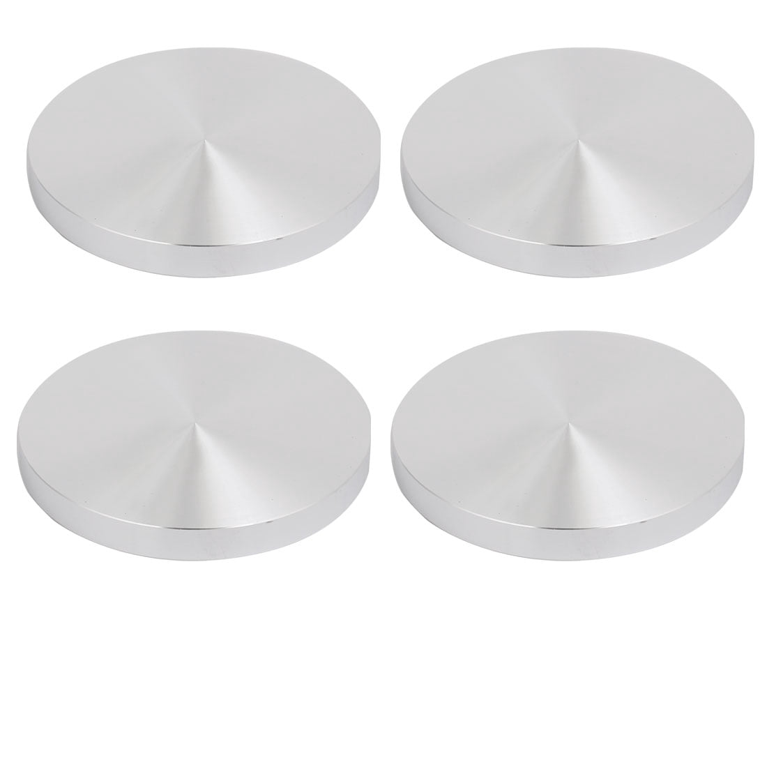 Glass Table Fasteners Uxcell 4pcs 90mm Dia 10mm Thickness M10 Thread Aluminum Disc Hardware ...
