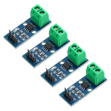 Uxcell 4pcs ACS712 Current Sensor Module 5A Range Hall Effect Current Sensor Current Measuring AC/DC for Detecting Current
