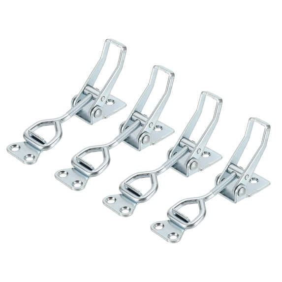 Uxcell 4pcs Adjustable Toggle Clamp M6x32mm 396lbs 4002 Style, Silver