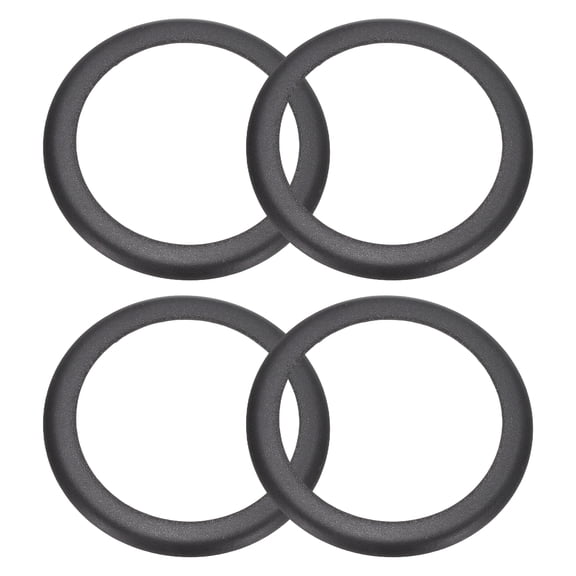 Uxcell 4pcs Air Compressor Compression Piston Ring 74.5mm OD 56mm ID 1.0mm Thickness Universal Air Compressor Replacement Piston Ring Seal for Air Pump Systems, Black