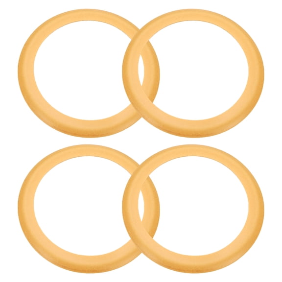 Uxcell 4pcs Air Compressor Compression Piston Ring 74.5mm OD 56mm ID 1.0mm Thickness Universal Air Compressor Replacement Piston Ring Seal for Air Pump Systems, Yellow