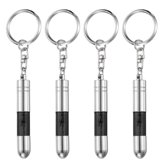 Uxcell 4pcs Anti-Static Keychain Car Static Human Body ESD Tool Electricity Discharge Remover Keychains for Car Door House, Black