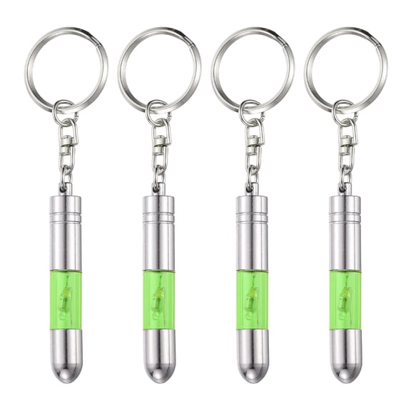 Uxcell 4pcs Anti-Static Keychain Car Static Human Body ESD Tool Electricity Discharge Remover Keychains for Car Door House, Green