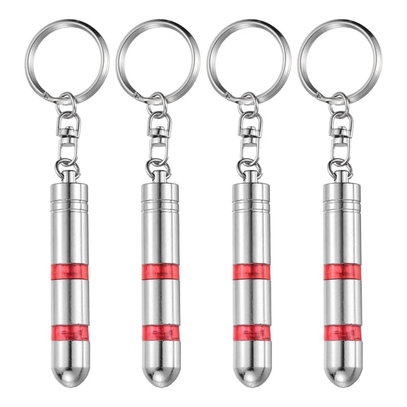 Uxcell 4pcs Anti-Static Keychain Magnetic Head Car Static Human Body ESD Tool Electricity Discharge Remover Keychains for Car Door House, Red