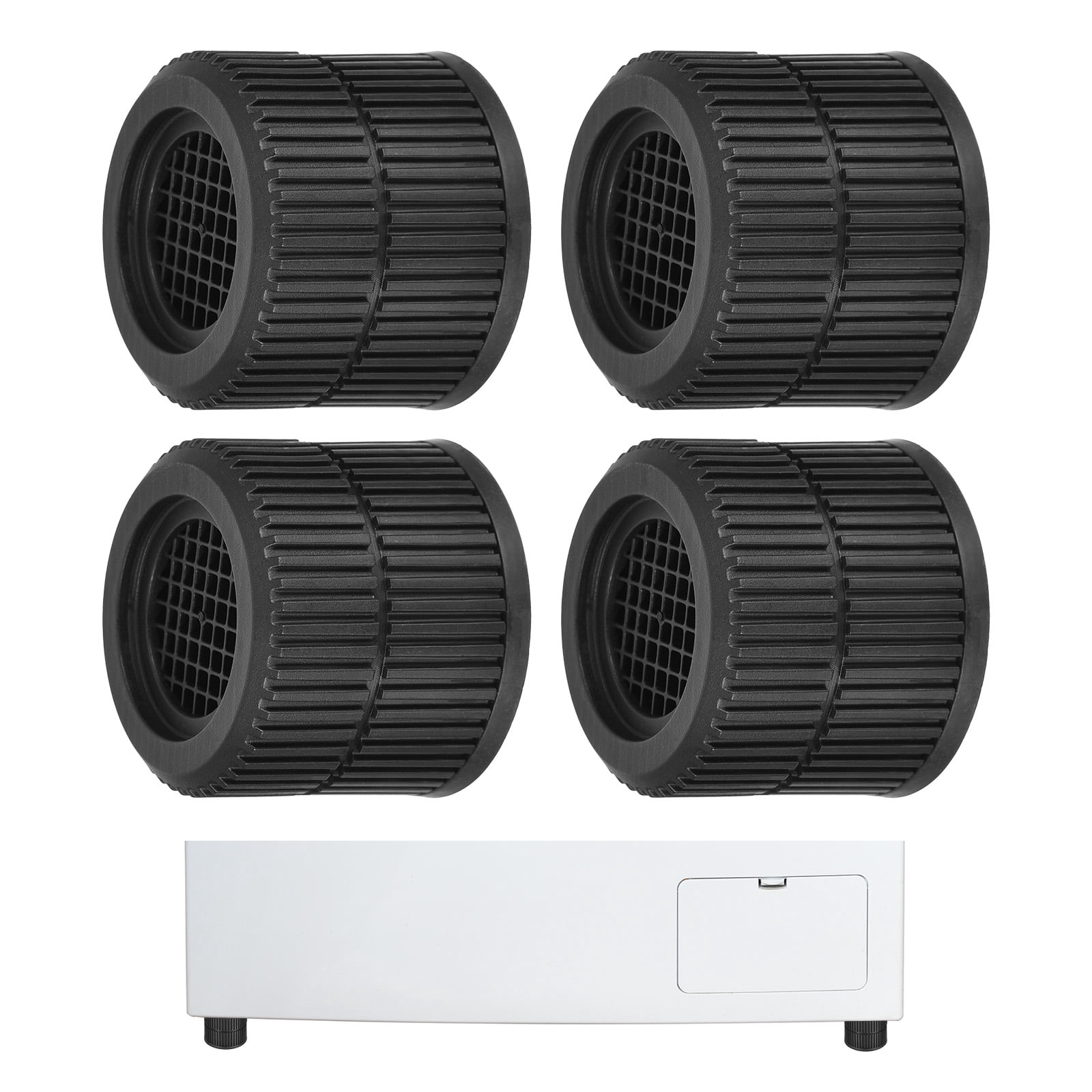 Uxcell 4pcs Anti Vibration Pads for Washing Machine, Washer & Dryer Pedestals with Tank Tread Grip, Noise-reducing Mats