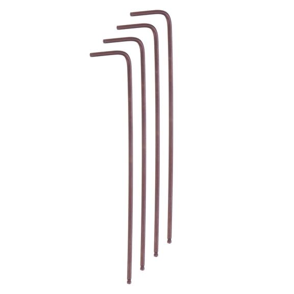 Uxcell 4pcs Ball End Hex Key Wrench 1.5mm S2 Steel L-Shape Long Arm Hexagon Metric Wrenches Repairing Tool, Red