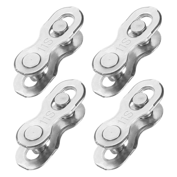 Uxcell 4pcs Bicycle Missing Link 11 Speed Reusable Steel Bike Chain Link Silver