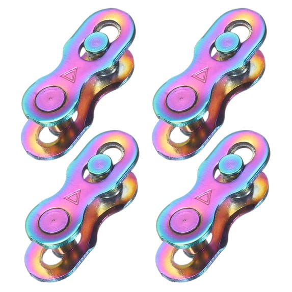 Uxcell 4pcs Bicycle Missing Link 6/7/8 Speed Reusable Steel Bike Chain Link Colorful