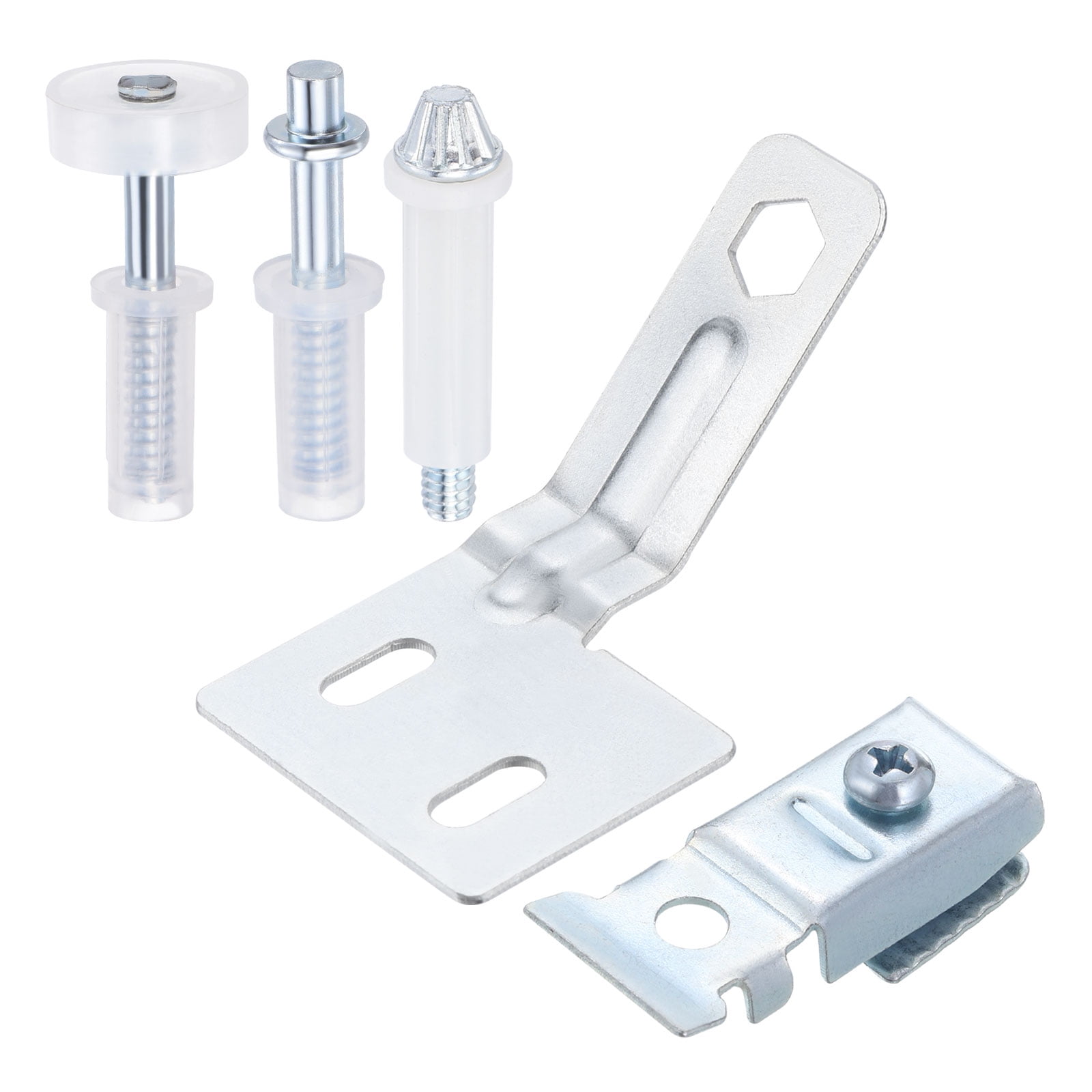 Uxcell 4pcs Bifold Door Hardware Repair Kit, Includes a Bottom Bracket