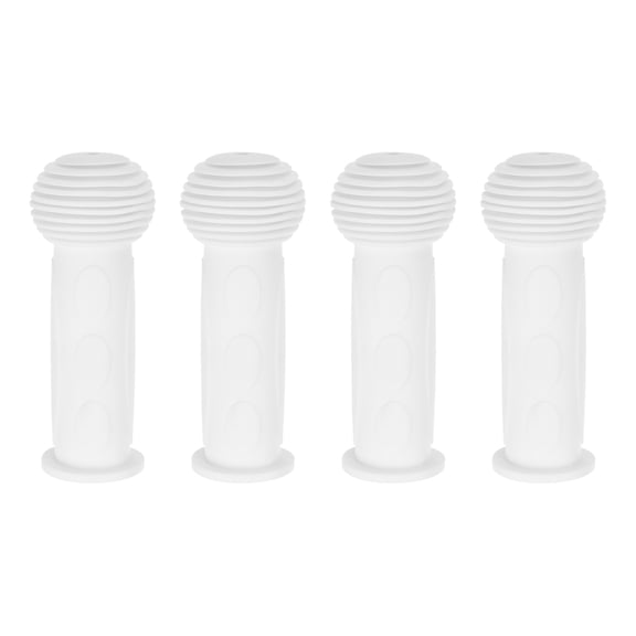 Uxcell 4pcs Bike Handlebar Grips 4.13" Non-Slip Rubber Mushroom Bicycle Grips Fit 7/8" Handlebars, White